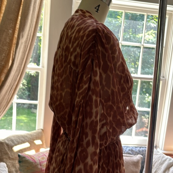 A.L.C leopard button down mini dress - Picture 6 of 10